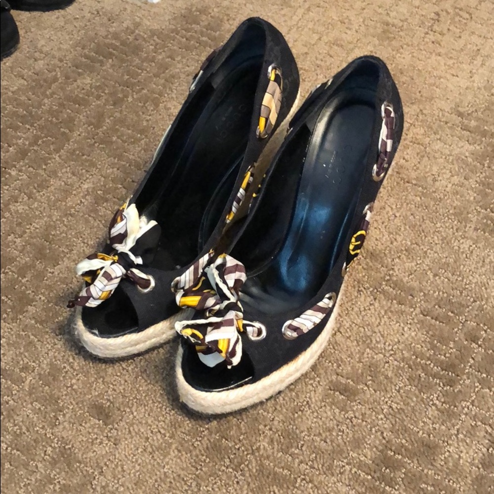 Gucci Espadrille Wedges